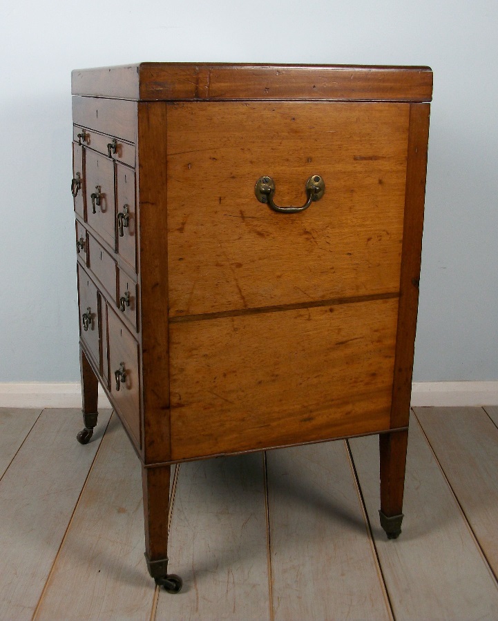 Mahogany Military Campaign Dressing Chest
